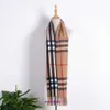 Fashion Bur Home womens scarves for winter and autumn Checkered Scarf 2023 Autumn Winter Thickened Imitation Cashmere Tassel Decoration Warm Mens Neck Clothi