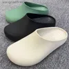 Slippers Designer Italy Muggles for mens slides Rubber Summer sandals with Fashion Beach slipper Round toe rubber sandal black green men women luxury T230703