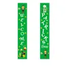 Andra evenemangsfestartiklar St Patrick's Day Decoration Door Curtain Saint Patrick Green Clover Banner Irish Couplet Flag Home Ornaments 230701