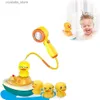 Giocattoli da bagno per bambini Giocattoli da bagno elettrici per ventosa anatra Giocattoli da bagno per bambini Baby Shower Piscina Vasca da bagno Giocattolo Sprinkler Giocattolo per bambini L230518