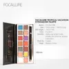 Combinação de Delineador de Sombras FOCALLURE 14 Cores Paleta de Sombras Matte Glitter Alto Pigmento Longa Duração Impermeável Iluminar Sombra Cosmética com Pincel 230703