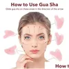 Face Massager Pink Quartz Jade Guasha Scra Mas Scraper Facial Masr Acupuncture Gua Sha Board Acupoint Eye Care Spa Mass Tool Drop De Dh5Xc