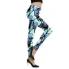 Women's Leggings Cartoon Fitness Women Aline Print Pants Ankle Length Trousers Sports Tights ElasticHigh Waist Polyester