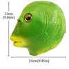 Halloween Funny Cosplay Costume Mask Unisex Adult Carnival Party Green Fish Head Mask Headdress Suitable For Fancy Dress Party L230704