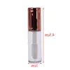 12ML 100pcs/lot Empty Lip Gloss Tube, DIY Plastic Elegant Liquid Lipstick Container, Round Lipgloss Lip Balm Bottle F2333 Aoidm