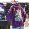 Herren Hoodies LAPPSTER Männer Streetwear Casual Katze Mit Kapuze Hoodies 2023 Herren Hip Hop Männliche Koreanische Mode Schwarz Hoodie INS HKD230704