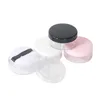 30g 50g Nouveau Pot de Poudre Libre avec Tamis Vide Conteneur Cosmétique Maquillage Compact Avec Bouchon Noir / Blanc / Clair / Rose F3335 Kkkui