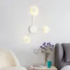 Vägglampor modern kreativ LED -ljus för hemmet vardagsrum sconce belysning fixtur bar muitl huvuden inomhus sovrum lampa