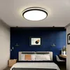Luminárias de teto Lâmpada de LED ultrafina redonda de ferro forjado Luz de quarto Lâmpadas vivas
