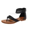 National Bohemian Sandals 스타일 여성 G 끈 바지 평평한 해변 편안한 검투사 표범 인쇄 패션 Ladiator