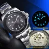 Wristwatches Yacht type aseptic gray surface men's automatic mechanical stainless steel color black ceramic ring 0703