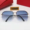 2023 Brillen, Hitzewelle Klassische Sonnenbrille Rundes Design Brillen Sonnenbrillen Mode Luxus Metalldesigner Goldrahmen Sonnenbrille Männer Frauen xx