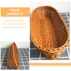 Dinnerware Sets 2 Pcs Fruit Basket Plastic Home Household Egg Baskets Holders Multi-use Reusable Sundries Bandejas Para Comida