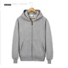 남자의 후드 ZOEQO NEW MEN HOODED FLEECE ZIP HODIE MEN 두꺼운 단색 스웨트 셔츠 남성 캐주얼 후드 스포츠웨어 후드 HKD230704