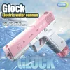 Gun Toys Glock Electric Water Gun Full Automatic Shooting Pistol Summer Outdoors Water Gun Toys For Kids Gift 230704