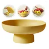 Ensembles De Vaisselle Gâteau Base Haute Corbeille De Fruits Plateau De Service Support De Stockage De Dessert Décor De Mariage Titulaire Décoratif Bol À Salade Couvercle Assiette À Bonbons