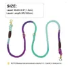 Obroże dla psów Smycz bez użycia rąk Nylon Pet 2 Way Psy Walking Running Leads Lina do małych średnich i dużych materiałów eksploatacyjnych