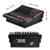 Mixer Mini6p 6 canaux Amplificateur de console de mélange Power Amplificateur Bluetooth Record 99 Effet DSP 2x170W Mélangeur audio USB professionnel