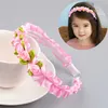 Girls Hair Accessories Flower Headband Yarn Form Wreath Headdress Children's Hair Hoop Hairband Headwear Accessories