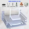 Routers Bracket Wandmontage Zwart Sier Metal Wireless Wifi Router Boxes/TV Settop Box/DVD Player Stand/Telefoonhouder Rack