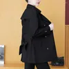 Trench femme manteau pour femmes vestes vêtements printemps et automne Version coréenne double boutonnage ceinturé dame cape