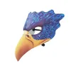 3D Eagle Masker Halloween Carnaval Dier Masker PU Leer EVA Half Gezichtsmasker Party Maskerade Cosplay Kostuums Props L230704