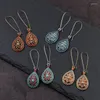 Dangle Oorbellen Vintage Boho India Etnische Waterdruppel Opknoping Drop Voor Vrouwen 2023 Vrouwelijke Bruiloft Sieraden Accessoires