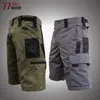 Men's Shorts Summer Military Tactical Multipocket Cargo Fivepoint Pants Male Wearresistant Outdoor Climbing Camouflage Pant 230703