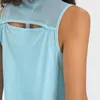 L-051 Sleeveless Shirt Women Tank Tops Yoga Shirts Back Hollow Blouse Quick-Drying Running Smock Breathable Sweatshirt Vest