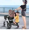 Stroller Parts Accessories Fashion Children Pedal Adapter Second Child Auxiliary Trailer Scooter Hitchhiker Kids Standing Plate with Seat 230703