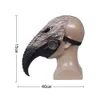 Steampunk Plague Doctor Mask Cosplay Nariz Comprido Pássaro Bico Látex Capacete Carnaval Masquerade Halloween Party Costume Props hallowee L230704