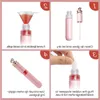 6ml Pembe Zarif Şişeler Konteyner Dudak Tüpleri Boş Dolunabilen Lipgloss Şişeler Şişeler DIY örnekleri için fırça ile HBCTL