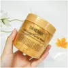 Annan hälsa Skönhetsartiklar Kristallkollagen Guld Ansiktsmask för kvinnor 24K Peel Off 250G Hudfuktande uppstramande Cream Drop Deli Dhhkd