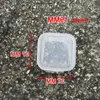 Plastic Portable Clear Transparent Jwelry Cosmetic Boxes Medicine Pill Box Small Square Tablet Case Sundry Storage Holder ZA2139 Plnlm