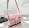 Designer Pink Crossbody Bags de alta qualidade bolsa de noite para mulheres adolescentes de corpo transversal macio Moda vintage bolsa de couro real bolsa feminina 230703