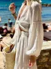 Dwuczęściowa sukienka Bubble Bubble Cardigan Spódnica 2 garnitur Kobiet Summer vneck koronkowy uprawa top eleganckie alki z zestawami 230630