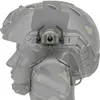 イヤホン戦術的な高速ヘルメットヘッドセットアダプターセットエアソフトペイントボールヘッドセットホルダー360回転レールサスペンションブラケット