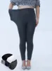 Leggings da donna LJCUIYAO Primavera Plus Size Modal Soft Ladies Vita alta Lunghezza intera Elastico Donna Tinta unita Pantaloni lunghi L-5XL