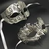 Fantaisie Noir Papillon Hommes Lady Lovers Couple Masques De Fête Paire Ensemble Lot Mascarade Carnavals Costume De Bal Couple Masques De Bal lot L230704