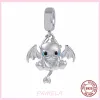 Для ювелирных украшений Pandora Charms 925 Accessories Accessories Dragon Carbbit Cat Turtle Animal Set Set подвеска