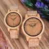 Wristwatches BOBO BIRD and Wallet Set for Men Women Wood Causal Quartz Wristes Boyfriends Husband Man Anniversary Gift Set 0703