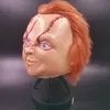 Scarred Chucky Latex Mask Childs Play Seed of Chucky Holiday Horrors Ornement | Tête de mandrin L230704