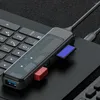 Dayanıklı dizüstü bilgisayar yerleştirme istasyonu fişi ve oynat USB Hub Multiport Port Uzantısı Yüksek Hız Tip-C Adaptör