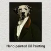 Animal Portraits Dog Canvas Art A Gentleman Dalmatian Thierry Poncelet Oil Painting Reproduction Handmade Modern Office Decor