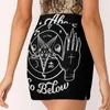 Skirts As Above So Below Woman Fashion 2023 Pant Skirt Mini Office Short Witch Occult Pagan Goat