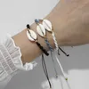 Bracelets porte-bonheur en gros bohême tresse coquille naturelle perles Bracelet réglable à la main bricolage pour femmes hommes Bracelet cadeaux