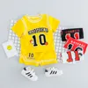 Conjuntos de roupas verão criança menino roupas esportivas conjunto de roupas crianças uniformes de futebol roupas basquete camiseta meninos terno roupas infantis 230703