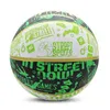 Ballen Graffiti Basketbal Natuurlijk Rubber Oppervlak Butyl Blaas Mand Bal Officiële Maat 7 Training Ballen Streetball 230703