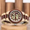 Armbanduhren Freizeit Business Männer Mechanische Automatik Holz Faltschließe 2022 Hochwertige Low-Key Holz ES 0703