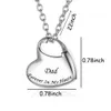 Stainless Steel Funeral Cremation Heart Forever In My Heart Pendant Keepsake Urn Necklace For Ashes Memorial Jewelry Mementos L230704